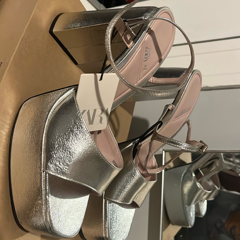 Zara chunky heel